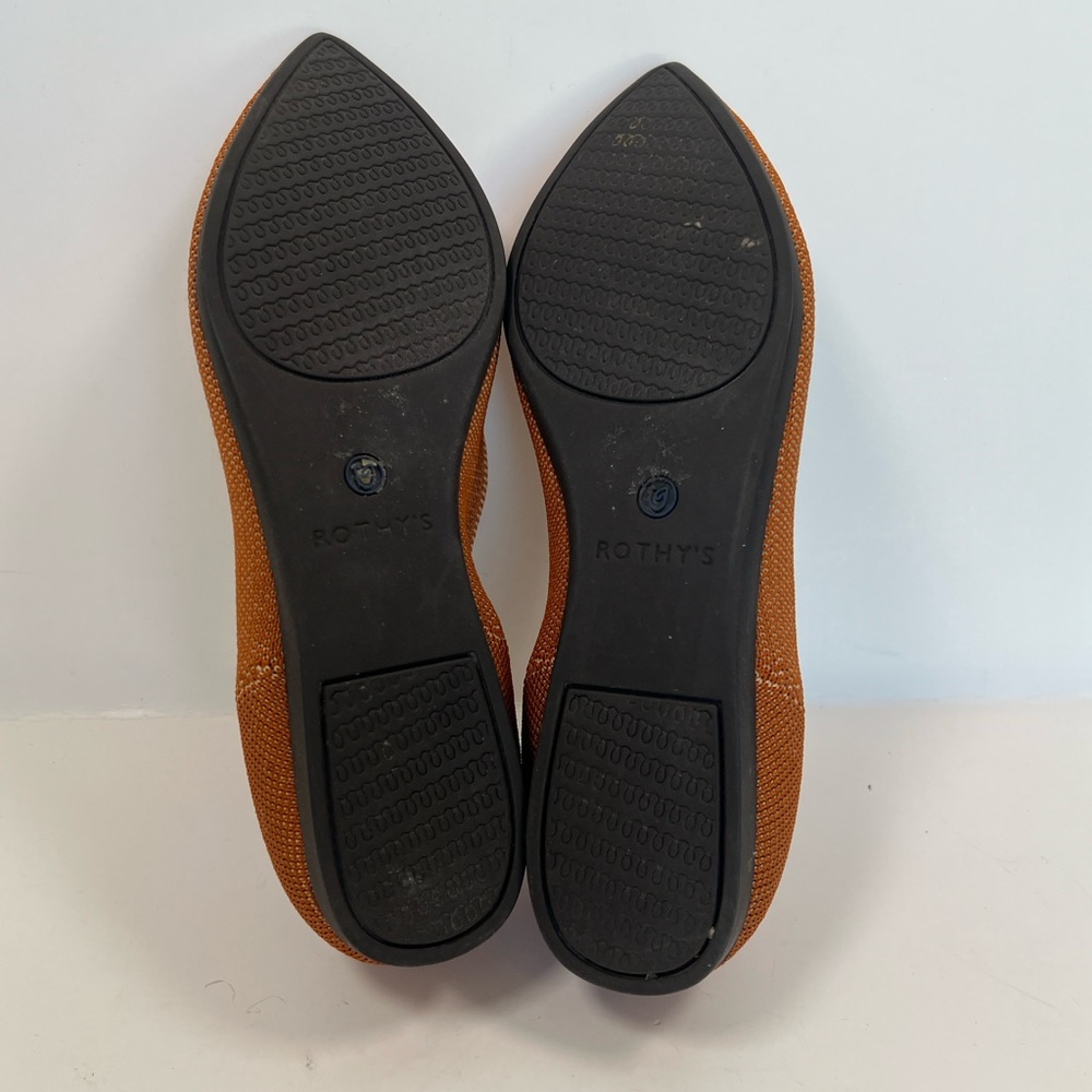 EUC! Rothy's The Point Orange WSize 6.5 - Picture 12 of 13